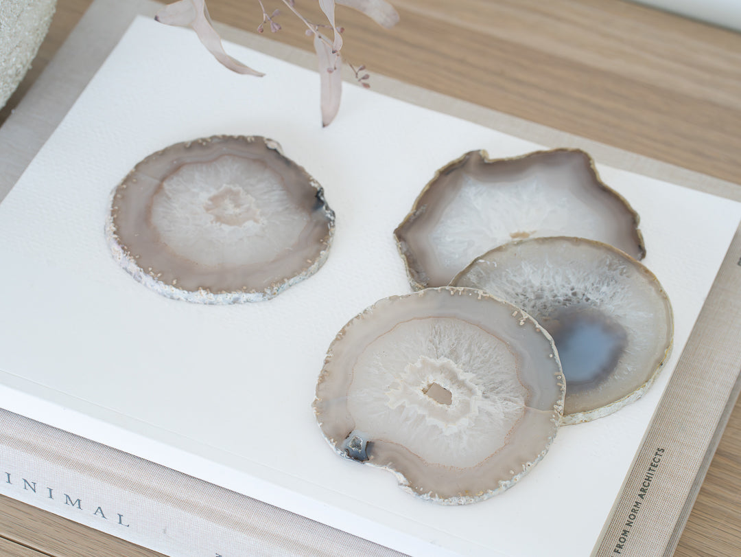 Gaïa Gemstone Coaster Set