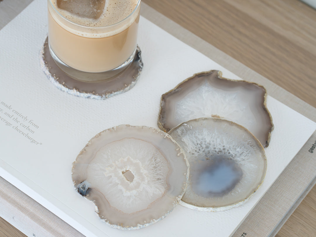 Gaïa Gemstone Coaster Set