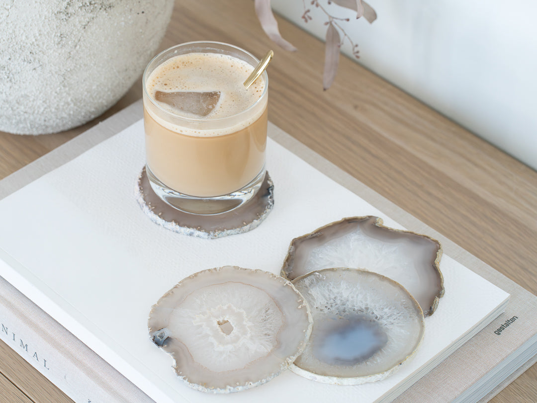 Gaïa Gemstone Coaster Set