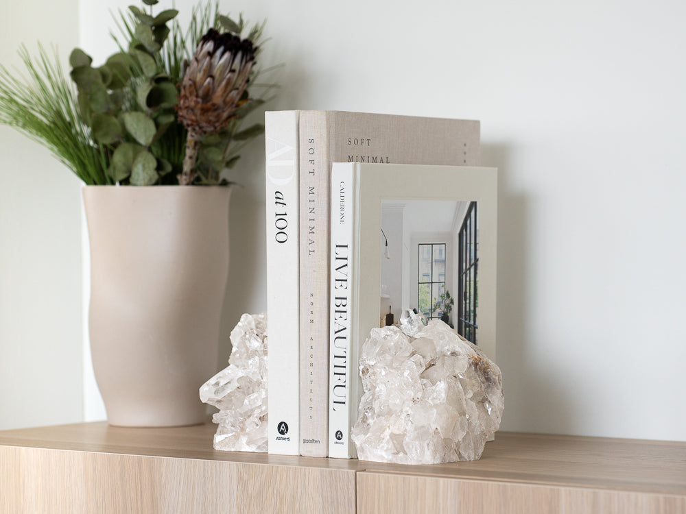 Polynia Crystal Point Bookends