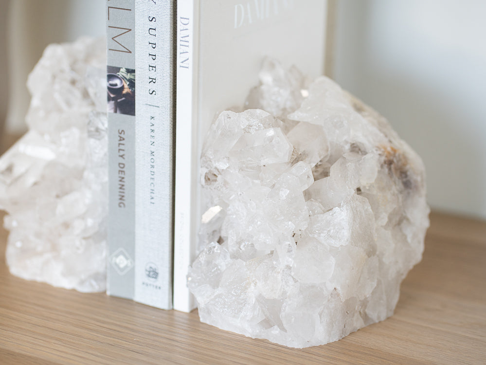 Polynia Crystal Point Bookends