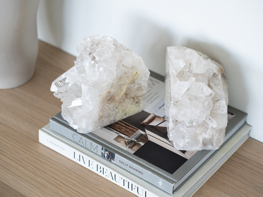 Polynia Crystal Point Bookends