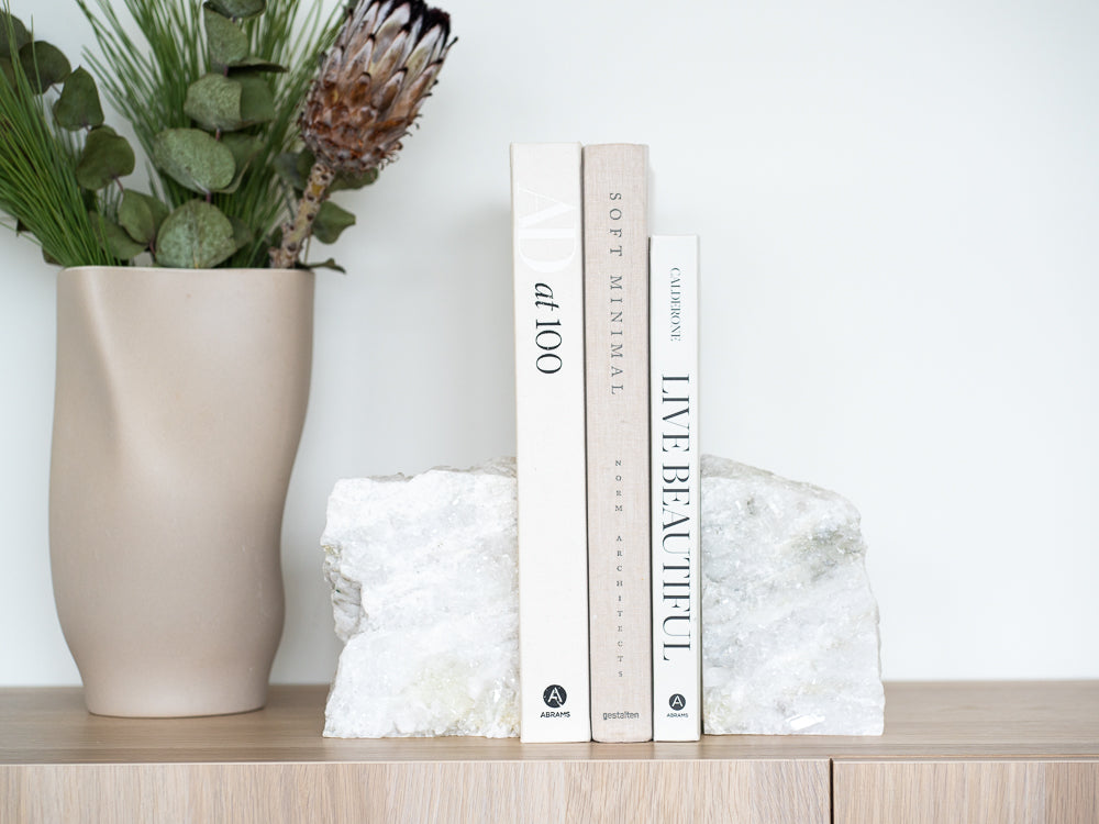 Sophia Crystal Druse Bookends