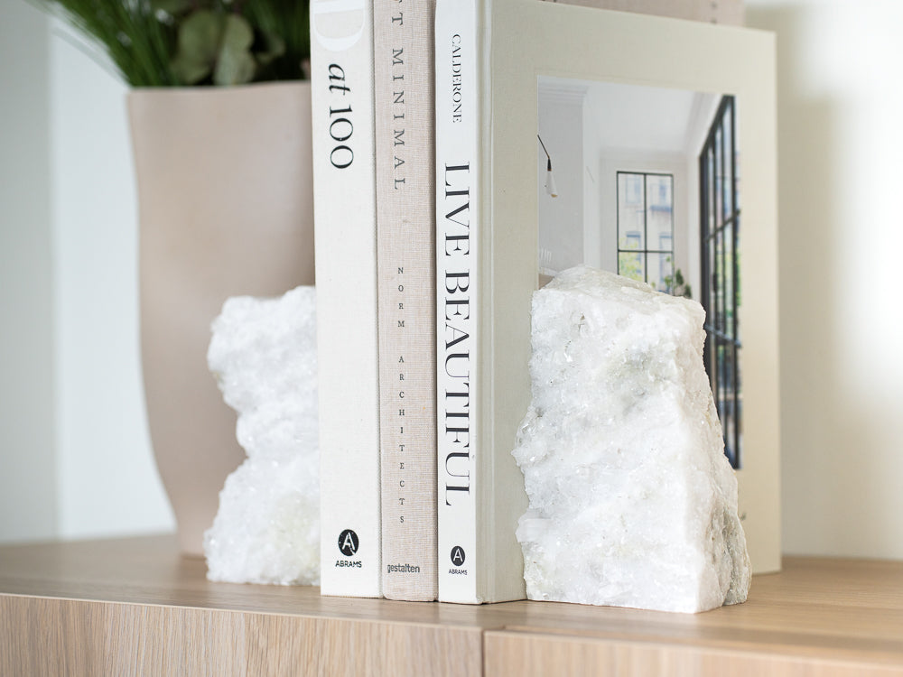 Sophia Crystal Druse Bookends