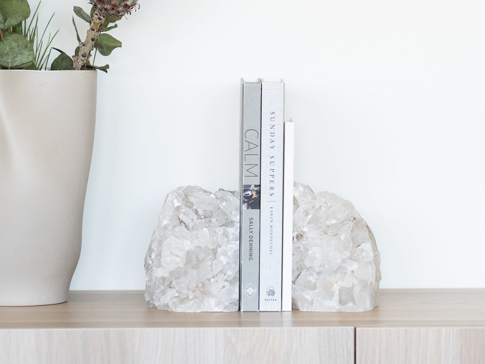 Polynia Crystal Point Bookends